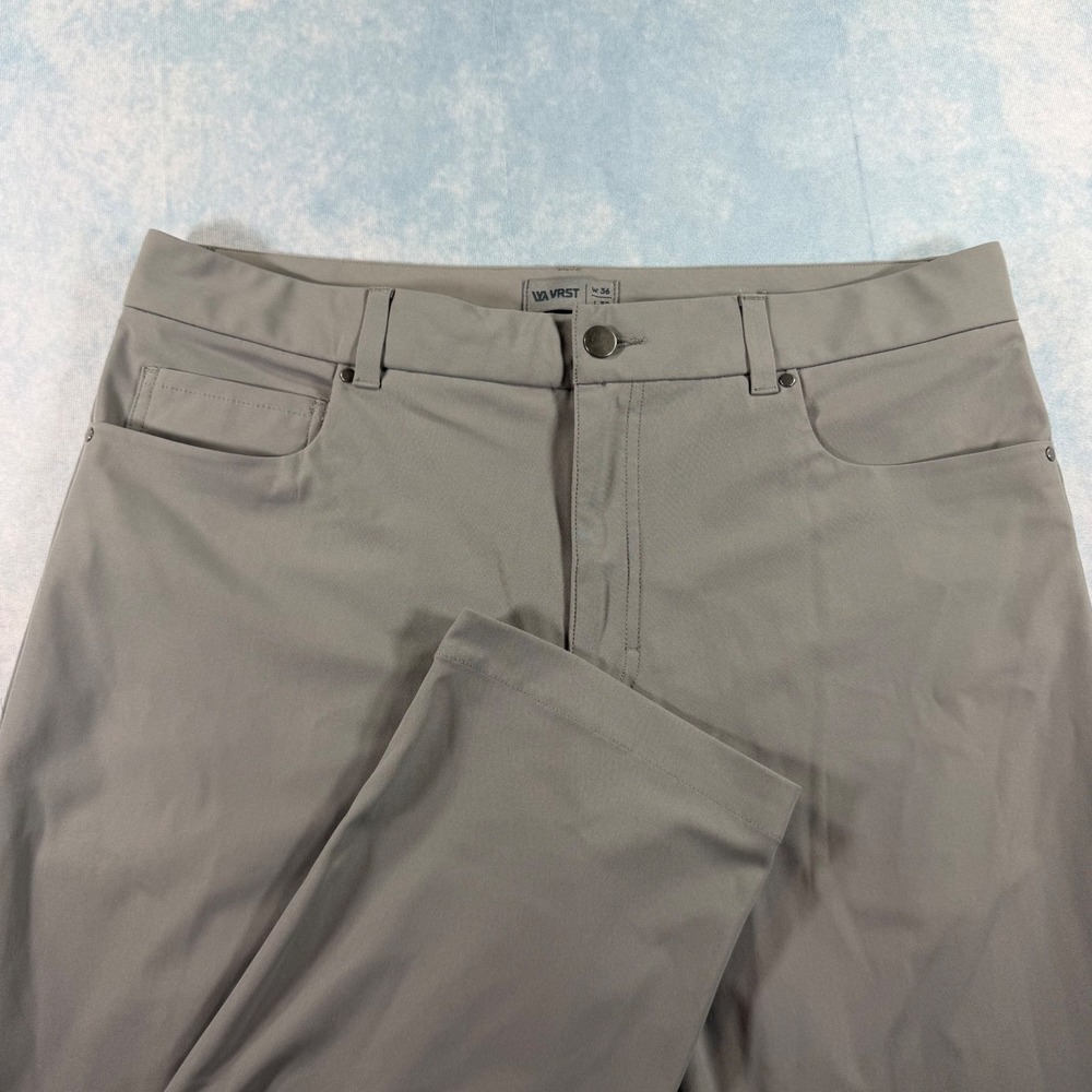 VRST Tech‎ Pant Mens 36x32 Gray Excellent Straight Leg 5-Pocket Performance